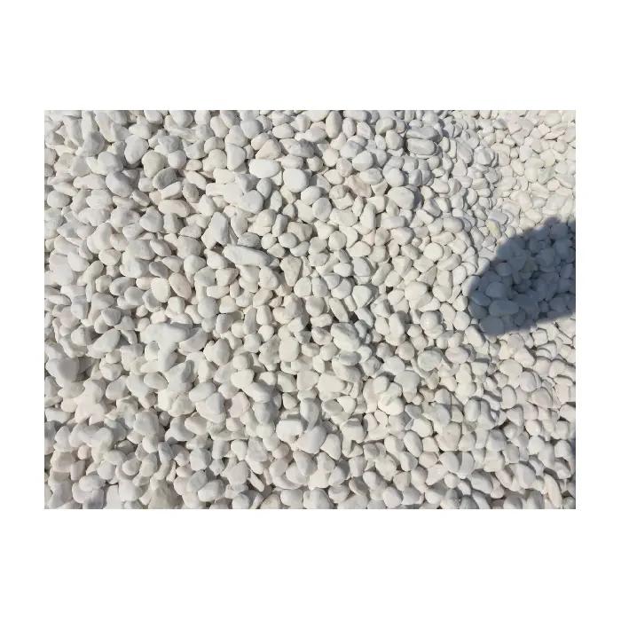 Small pieces natural stone white marble pebbles for garden decoration