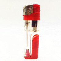 Briquet de cuisine haut de gamme en plastique Baida, briquet OEM, briquet à gaz rechargeable LED, encendedores