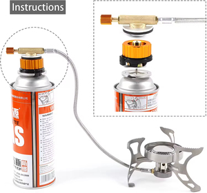 Kaset dönüştürmek gaz teneke kutu adaptörleri açık kamp ve yürüyüş için propan bütan silindir dolum adaptörü - Product Image 4