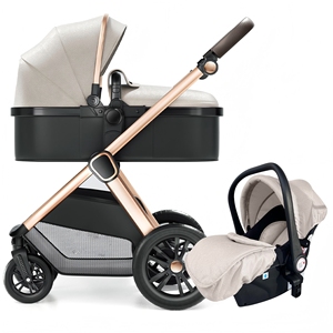 Poussette bébé pliable portable, landau, poussette, chariot, siège <span class=keywords><strong>auto</strong></span> 3 en <span class=keywords><strong>1</strong></span> pour les voyages - Product Image 1