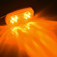 Nouvelle lampe de signalisation LED pour camion WTTG, lumière latérale ambre, DC12V pour camion remorque