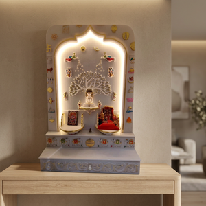 Modèle de temple en marbre poli de haute qualité, fait main, design personnalisé pour intérieur, au meilleur prix, provenant d'un fabricant indien - Product Image 2