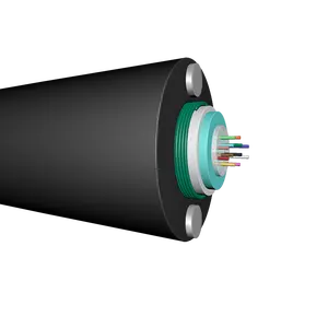 gyxtw fiber optic cable aerial armored with messenger outdoor single mode overhead armored optical cable 2 4 6 8 12 24 core