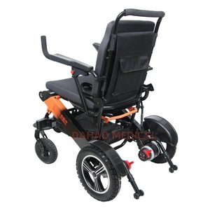 Sedia a Rotelle Elettrica con Schienale Alto, Batteria al Litio su Entrambi i Lati, Motore Doppio <span class=keywords><strong>da</strong></span> 300W, Telaio in Alluminio per Adulti Disabili con Paralisi Cerebrale - Product Image 3