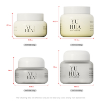 Pots en plastique PET de 100/150 ml pour soins de la peau, beurre corporel, lotion, crème pour les yeux et usage cosmétique, avec couvercle à vis et couleur personnalisée