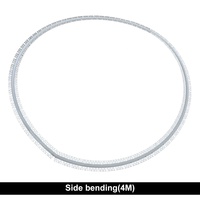 Nuevo Canal LED Flexible de Aluminio para Paneles de Yeso, Perfil para Tira de Luz LED, Cubierta de PC, Difusor LED Empotrado de 3m