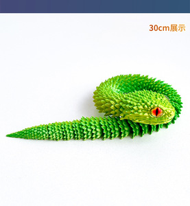 Vente Flash : Figurine de Serpent Vipère Articulée 3D Lumineuse, Modèle Animal qui Brille dans le Noir, Décoration d'Intérieur - Product Image 6