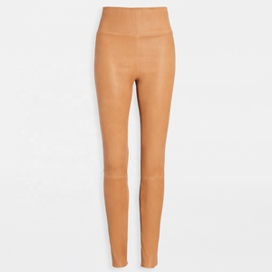 PIHA SPORTS Winter Customized Women Plus Size Mid Waist Pure Leather Eco-Friendly Wet Look Shiny Leggings <b>Pants</b> <b>UK</b> 8-26 - Product Image 1