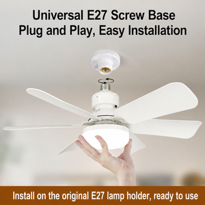 Modern LED 6 Blades Ceiling Fan with Light <b>Remote</b> <b>Control</b> Switch for Bedroom Living Room Decor ABS Material Indoor Use - Product Image 2