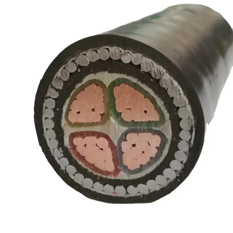 0,6/1KV cu/xlpe/swa/pvc 4x630mm2 alambre de acero cable blindado