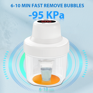 Bubble Remover Machine 99% Bubble Removal 95 KPa High Vacuum for <b>Epoxy</b>/UV <b>Resin</b> Silicone Mold for Packing - Product Image 4