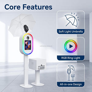 Photomaton portable léger en métal pour appareil <span class=keywords><strong>photo</strong></span> reflex numérique et iPad, réglable avec télécommande Bluetooth, offre des résultats photographiques excellents - Product Image 1