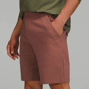 Quick Dry Comfort <b>Men</b> Sweat <b>Shorts</b> High Street Style <b>Men</b> Elastic Waist Sweat <b>Fleece</b> <b>Shorts</b> <b>Men</b> Solid Color Knitted Casual <b>Shorts</b> - Product Image 2