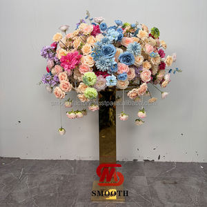 พรมดอกไม้ประดิษฐ์สีชมพูแบบกำหนดเองของ LEDA งานฝีมือตกแต่งนุ่มนวลสำหรับงานอีเว้นท์ งานวันเกิด และวันวาเลนไทน์ - Product Image 4