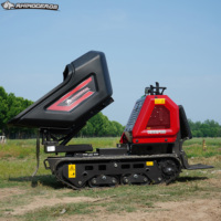 Rhinoceros KS2700 Mini-Raupen-Betonkipper 1260kg Raupendumper Kubota Dieselmotor CE ISO EPA Baustellen-Transporter