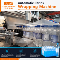 Machine d'emballage automatique de bouteilles avec système de collage à chaud
