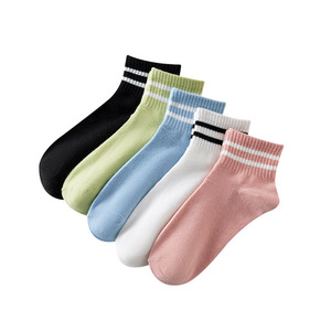 Women's Ankle Socks Solid Color Breathable Thin Cotton Spring Summer Casual Wear - Product Image 5