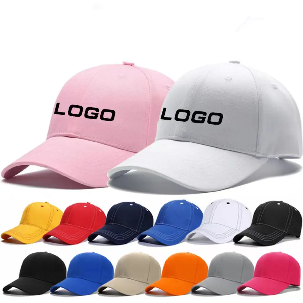 高品質メーカーバルク綿100% アジャスタブルスポーツ6パネルカスタムブランクプレーンハット野球帽
