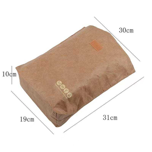 Bolsa de Almuerzo Aislada de Papel, Ecológica, Duradera, Impermeable, Térmica, para Picnic, Reutilizable, con Cierre de Cremallera Minimalista - Product Image 5