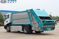 Camion compacteur de déchets électrique zéro émission, véhicule de collecte des déchets à compression hydraulique pour les déchets municipaux