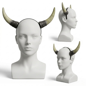 Diadema con Cuernos de Demonio para Halloween, Accesorios para el Cabello para Disfraces, Cosplay para Adultos, Accesorio Festivo para Fiestas, Artículos de Halloween - Product Image 4