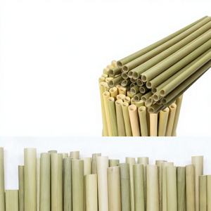 Recyclable Eco-Friendly Packaged Custom Logo Grass <b>Straws</b> <b>Reusable</b> Biodegradable Camping Use - Product Image 1