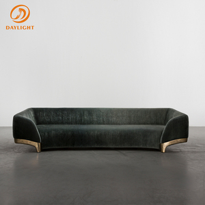 المصنعين مخصص أثاث عصري مريحة كبيرة الأريكة المخملية واحدة الأخضر الأرائك صالة مجموعة ل الاسترخاء - Product Image 2