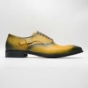 Zapatos Oxford Clásicos con Estampado de Serpiente para Hombre - Calzado de Negocios Cómodo con Función de Aumento de Altura - Product Image 5