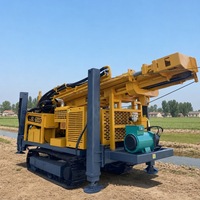 Foreuse compacte pour puits d'eau, machine de forage hydraulique sur chenilles de 600 m avec tuyau de forage de 89/102 mm