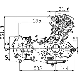 CQJB <span class=keywords><strong>Loncin</strong></span> cuatro tiempos ATV CVT175/<span class=keywords><strong>200</strong></span> motor de un solo cilindro refrigerado por aire - Product Image 2
