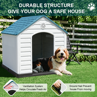 OEM/ODM Neue Hundehütte für Innen- und Außenbereich mit Dach, Luxuriöse Große Outdoor-Kunststoff-Hundehütte