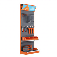 Support à outils en acier pour quincaillerie, idéal pour centre commercial, avec panneau perforé pour outils