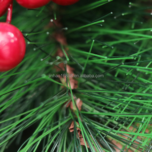 Chất Lượng Cao Trang Trí Giáng Sinh Cross-Biên Giới Hỗn Hợp Nón Thông Quả Đỏ PE + PVC Tự Động Cây Thông Kim Lễ Hội - Product Image 6