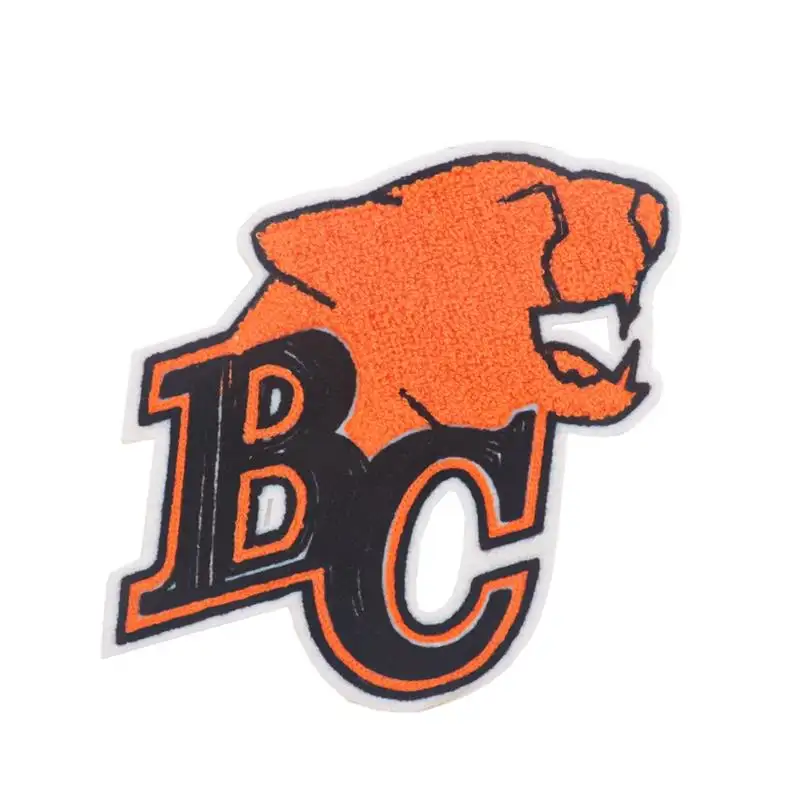 오렌지 BC 셔닐 표범 패치 클럽 배지 수 놓은 옷 로고