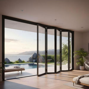 Porte <span class=keywords><strong>pliante</strong></span> en aluminium de qualité supérieure Instime pour bâtiments contemporains, avec cadre à rupture de pont thermique, <span class=keywords><strong>action</strong></span> silencieuse et durabilité - Product Image 1