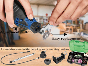 Xách tay 160 Wát Điện công cụ điện 3.2/2.4 mét có thể điều chỉnh tốc độ đa máy xay cho DIY hộ gia đình CE GS vv chứng nhận - Product Image 4