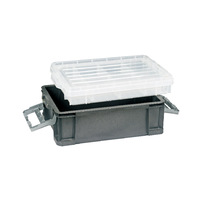 Boîte de rangement pour matériel de pêche durable et de grande capacité, boîte de rangement portable en plastique rigide pour leurres de pêche en plein air, accessoires de canne à pêche