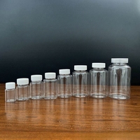 Flacon de pilules en PET de forme ronde pour produits pharmaceutiques, 15 ml à 500 ml, flacon en plastique pour médicaments, vitamines et compléments alimentaires