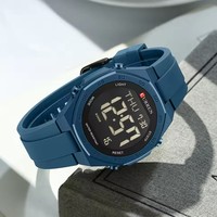 Jam Tangan Pria CURREN 6101 Fashion Elektronik Sport Tahan Air Bercahaya dengan Tali Silikon Reloj Hombre