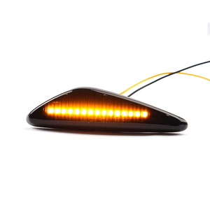 ไฟเลี้ยวข้างกันชนหน้าแบบ LED ADT สำหรับ 124 Spider ปี 2017-2020 เลนส์รมดำ สีเหลืองอำพัน ไฟเลี้ยวแบบเรียงลำดับ - Product Image 6