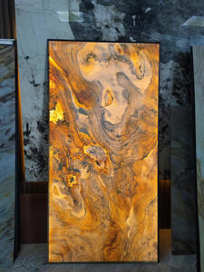 Revêtement mural en pierre d'<span class=keywords><strong>ardoise</strong></span> mince rétroéclairée, translucide, durable, écologique, <span class=keywords><strong>grand</strong></span> <span class=keywords><strong>panneau</strong></span> lumineux pour l'intérieur - Product Image 5