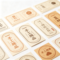 Étiquette personnalisée pour conserves, rouleau d'autocollants adhésifs pour confitures artisanales et aliments gastronomiques en petites séries