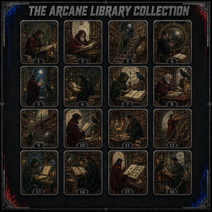 The Arcane Library Premium - Carte Collezionabili in Metallo a 3 Strati - Arte Fantasy Scura Squisita con Finitura in Oro 24K e Confezione Regalo di Lusso - Product Image 3