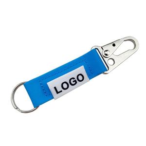 Wholesale Custom Logo High Strength Short Lanyard Carabiner Keychain with Strap Carabiner Hook