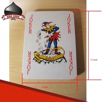 Cartes de jeu de poker personnalisées de haute qualité, grand format, impression publicitaire, écologiques, durables, papier lisse