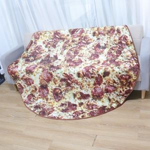 Manta personalizable de 60 pulgadas para tortilla de cara Dingle, manta para hacer <span class=keywords><strong>Pizza</strong></span> con patrón de Festival con Pepperoni para Piza Mermaker - Product Image 3