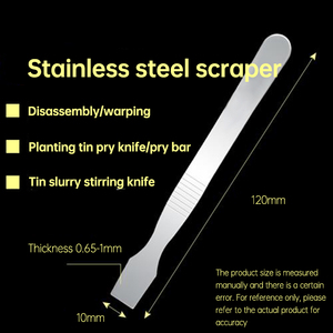 Grattoir de réparation industriel en acier allié au <span class=keywords><strong>chrome</strong></span>-vanadium pour le retrait des écrans LCD de téléphones portables et tablettes - Product Image 3