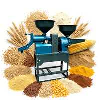 Moulin à riz et broyeur de céréales combinés à prix de gros, 130 kg/h et 150 kg/h, pour les distributeurs