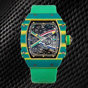 Reloj Ultrafino de Lujo para Hombre RM67-02 (7.8mm) – Cristal de Zafiro, Fibra de Carbono, Correa Elástica – Reloj de Diseño - Product Image 6