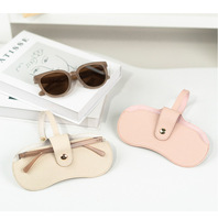 Étui à lunettes rectangulaire de luxe, élégant, à motif uni, portable, léger, pour femmes et hommes, personnalisable, anti-rayures, rigide